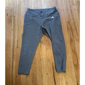 Women’s Adidas Gray Tight Fit 7/8 Compression Leggings 1X 2X XXL